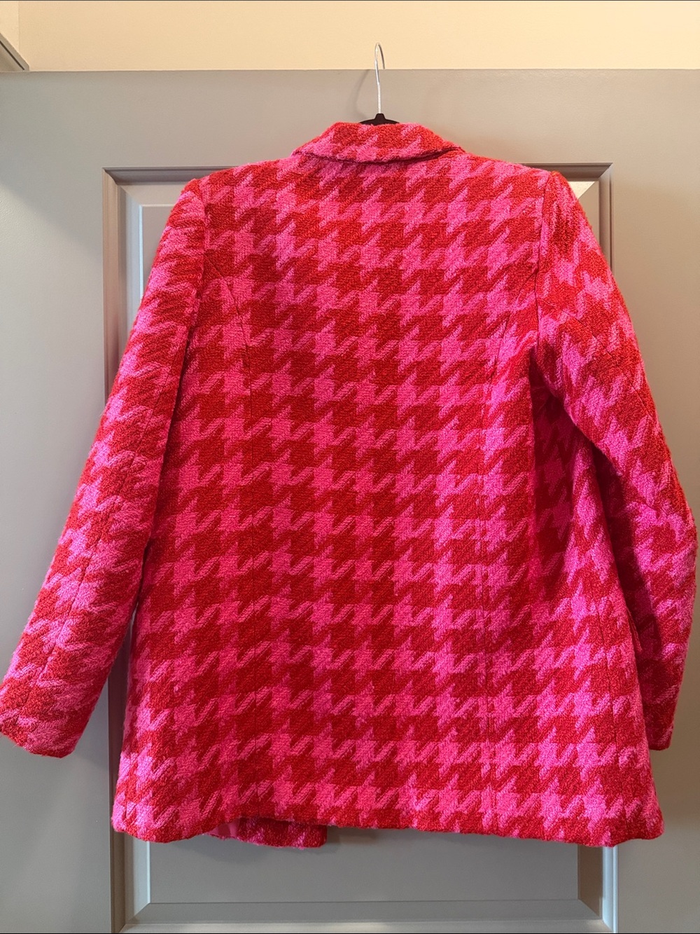 River Island Pink Houndstooth Blazer Jacket - Picture 5 of 5